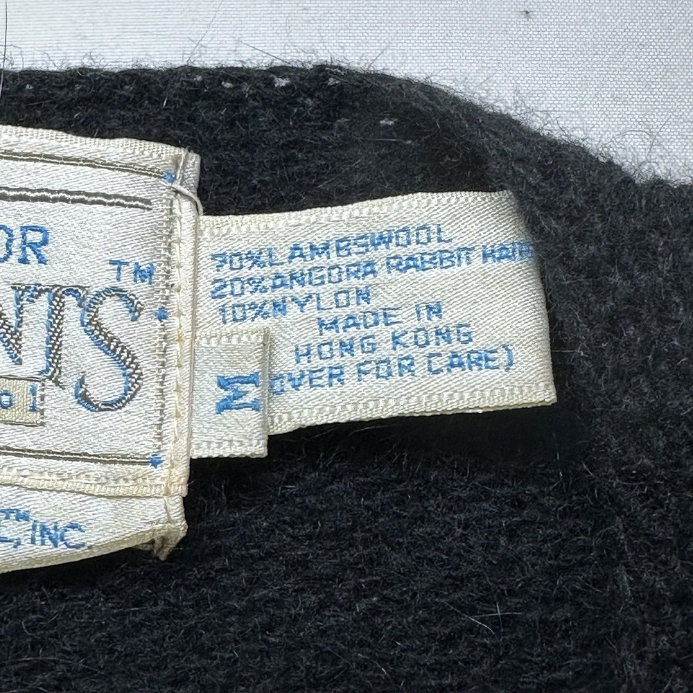 Susan Bristol 1987 Embroidered Button Front Cardigan Short Puff Sleeve Sweater M - Picture 7 of 11